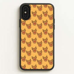 Rudolph Pattern - Christmas Patterns  - Christmas Phone Case for iPhone XS Max