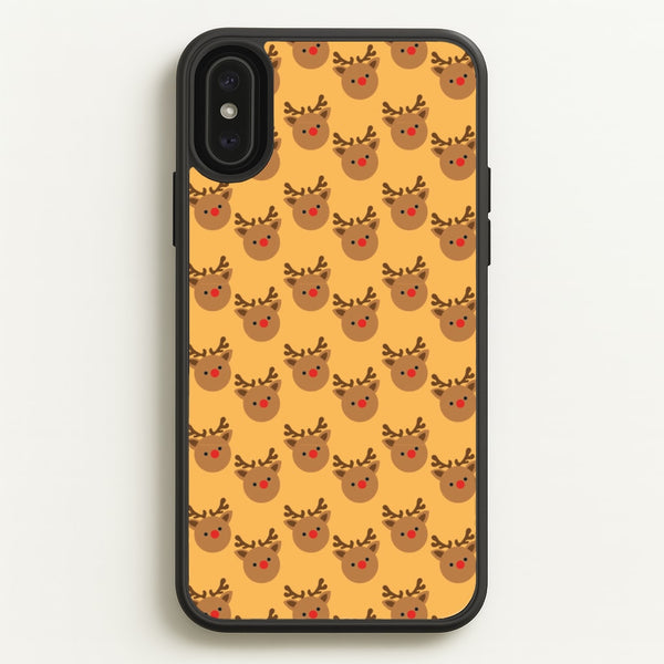 Rudolph Pattern - Christmas Patterns  - Christmas Phone Case for iPhone XS Max