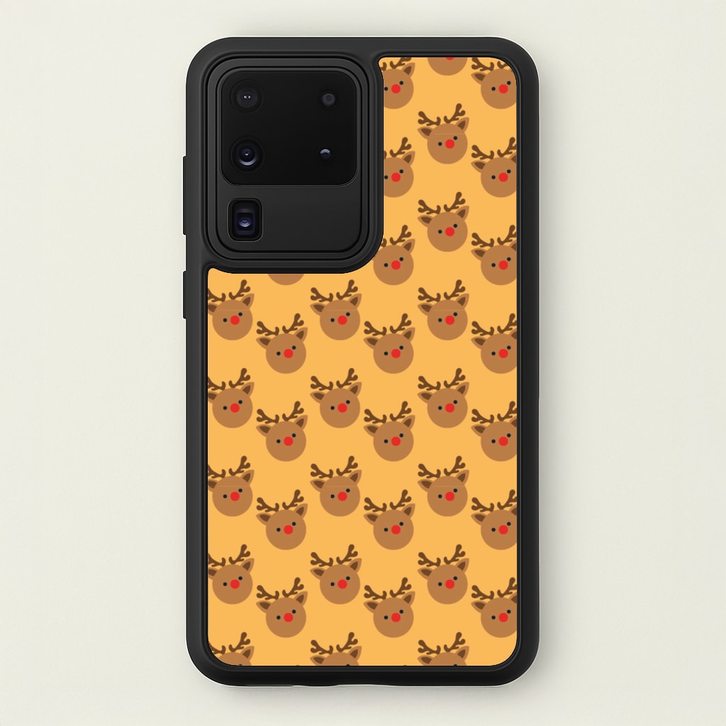 Rudolph Pattern - Christmas Patterns  - Christmas Phone Case for Galaxy S20 Ultra