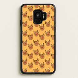 Rudolph Pattern - Christmas Patterns  - Christmas Phone Case for Galaxy S9