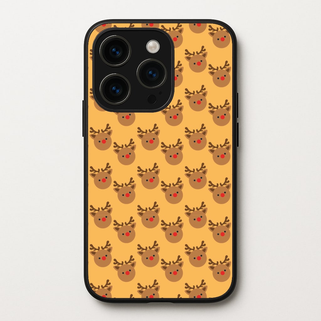 Rudolph Pattern - Christmas Patterns  - Christmas Phone Case for iPhone 14 Pro