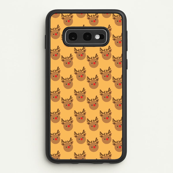 Rudolph Pattern - Christmas Patterns  - Christmas Phone Case for Galaxy S10e