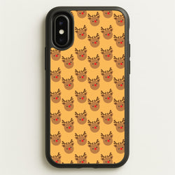 Rudolph Pattern - Christmas Patterns  - Christmas Phone Case for iPhone X / XS