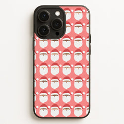 Santa Pattern - Christmas Patterns  - Christmas Phone Case for iPhone 16 Pro Max