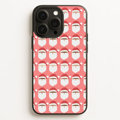 Santa Pattern - Christmas Patterns  - Christmas Phone Case for iPhone 16 Pro Max