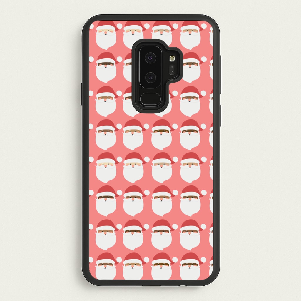 Santa Pattern - Christmas Patterns  - Christmas Phone Case for Galaxy S9 Plus