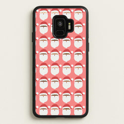 Santa Pattern - Christmas Patterns  - Christmas Phone Case for Galaxy S9