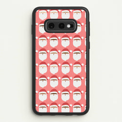 Santa Pattern - Christmas Patterns  - Christmas Phone Case for Galaxy S10e