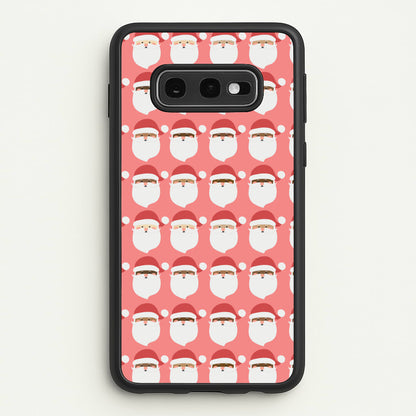 Santa Pattern - Christmas Patterns  - Christmas Phone Case for Galaxy S10e