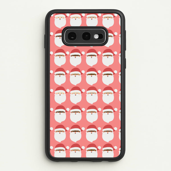 Santa Pattern - Christmas Patterns  - Christmas Phone Case for Galaxy S10e