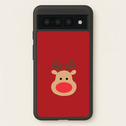 Rudolph Face - Christmas  - Christmas Phone Case for Google Pixel 7 Pro