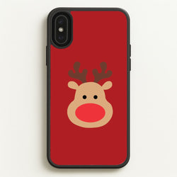 Rudolph Face - Christmas  - Christmas Phone Case for iPhone XS Max