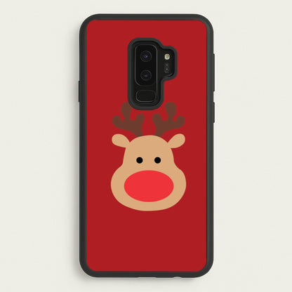 Rudolph Face - Christmas  - Christmas Phone Case for Galaxy S9 Plus