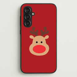 Rudolph Face - Christmas  - Christmas Phone Case for Galaxy S23FE