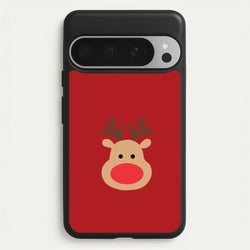 Rudolph Face - Christmas  - Christmas Phone Case for Google Pixel 9 Pro XL