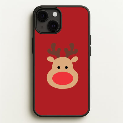 Rudolph Face - Christmas  - Christmas Phone Case for iPhone 13 Mini