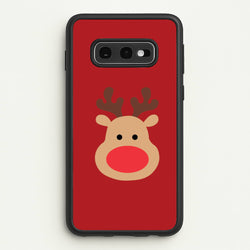 Rudolph Face - Christmas  - Christmas Phone Case for Galaxy S10e