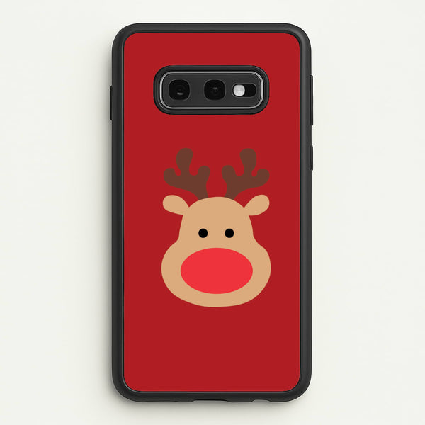Rudolph Face - Christmas  - Christmas Phone Case for Galaxy S10e