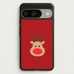 Rudolph Face - Christmas Phone Case for Google Pixel 10 / 10 Pro