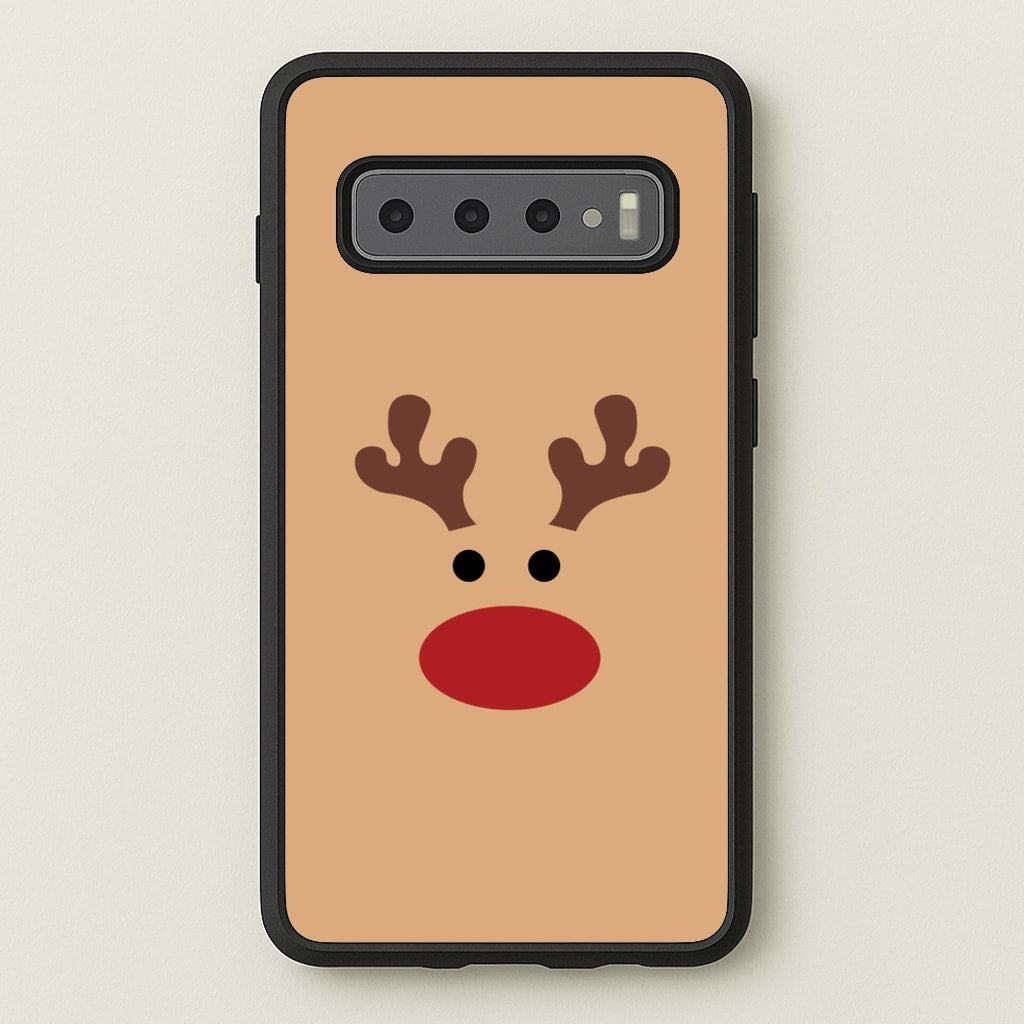Rudolph Red Nose - Christmas  - Christmas Phone Case for Galaxy S10