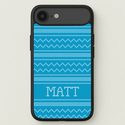 Personalised Christmas Jumper Blue Phone Case for iPhone 17 Air