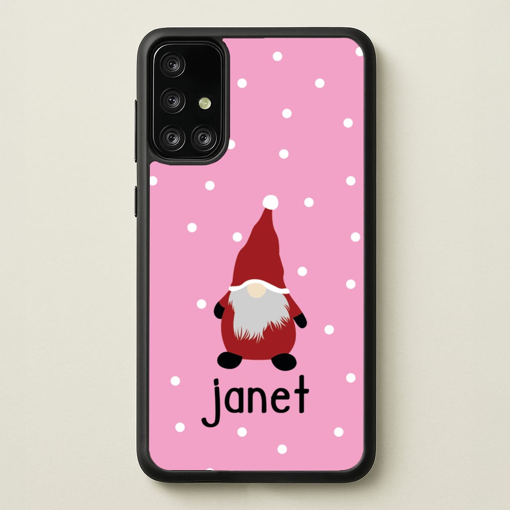 Personalised Gonk  - Personalised Christmas Phone Case for Galaxy A71