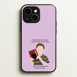 Book On Jiu-Jitsu - Sheldon  - Young Sheldon Phone Case for iPhone 15