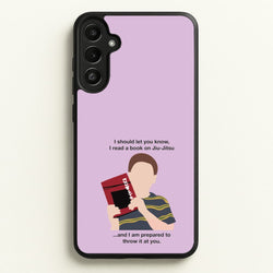 Book On Jiu-Jitsu - Sheldon  - Young Sheldon Phone Case for Galaxy A34