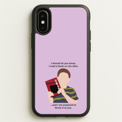 Book On Jiu-Jitsu - Sheldon  - Young Sheldon Phone Case for iPhone X / XS
