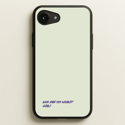 Who Run The World - Queen B  - Beyonce Phone Case for iPhone 16e
