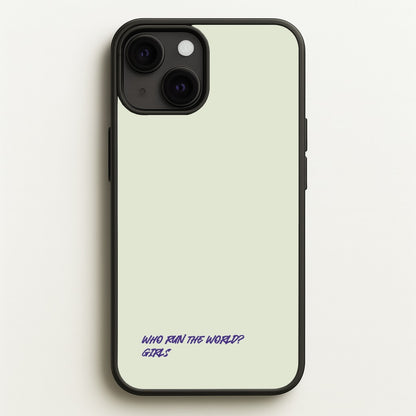 Who Run The World - Queen B  - Beyonce Phone Case for iPhone 13 Mini