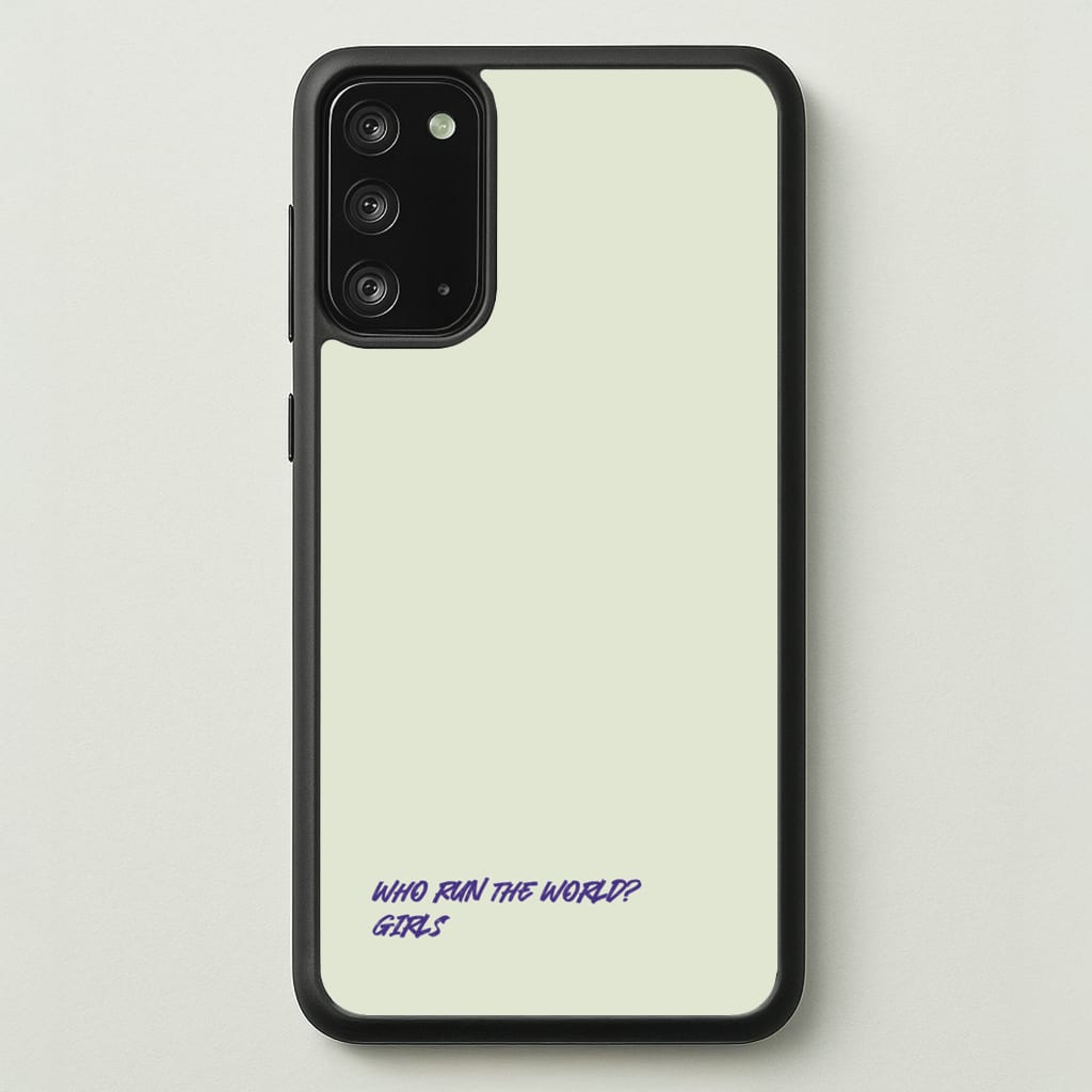 Who Run The World - Queen B  - Beyonce Phone Case for Galaxy Note 20