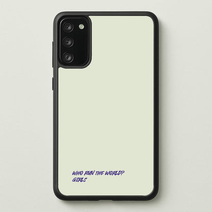 Who Run The World - Queen B  - Beyonce Phone Case for Galaxy S20