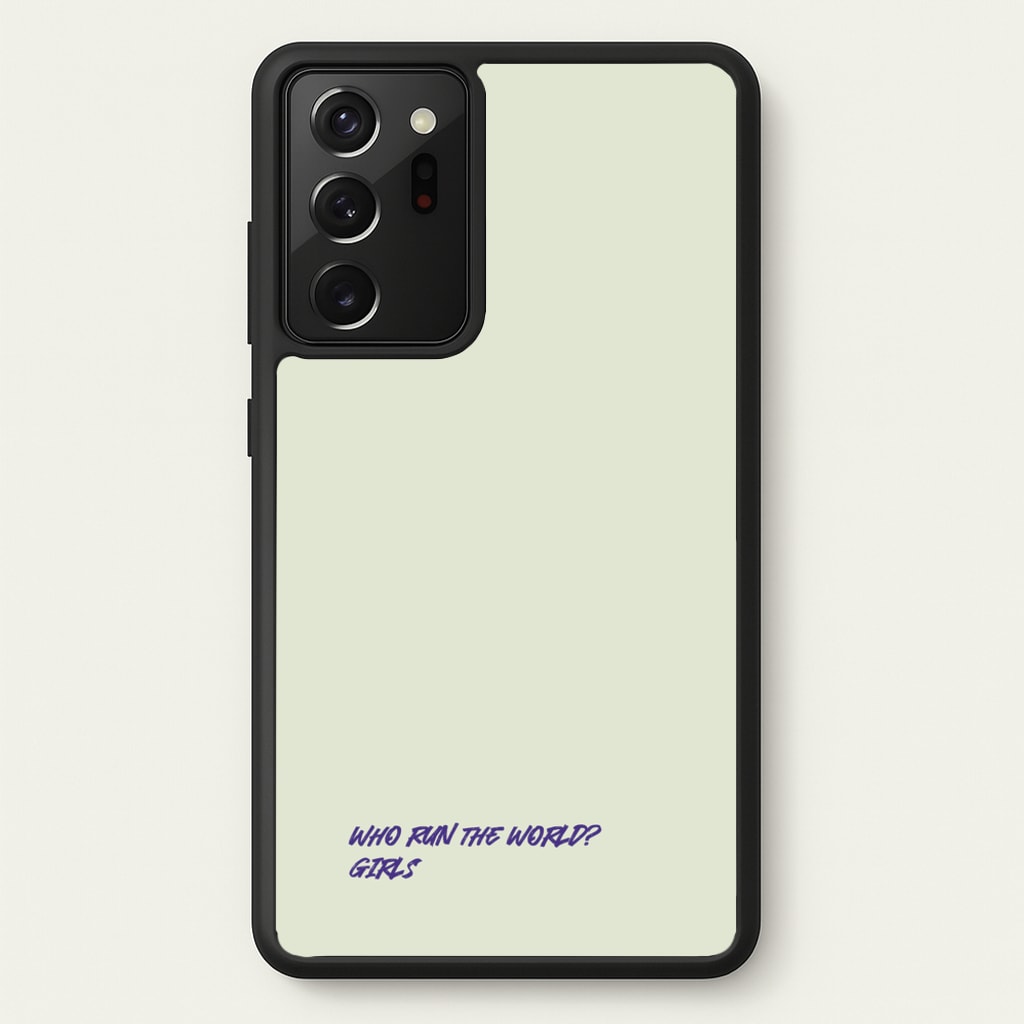 Who Run The World - Queen B  - Beyonce Phone Case for Galaxy Note 20 Ultra