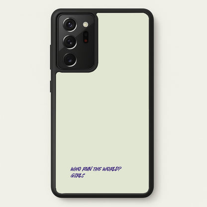 Who Run The World - Queen B  - Beyonce Phone Case for Galaxy Note 20 Ultra