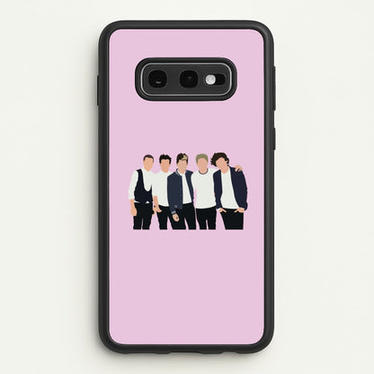 Old Members  - One Direction Phone Case for Galaxy S10e
