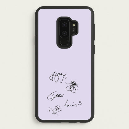 1D Signatures  - One Direction Phone Case for Galaxy S9 Plus