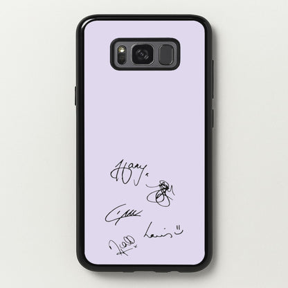 1D Signatures  - One Direction Phone Case for Galaxy S8