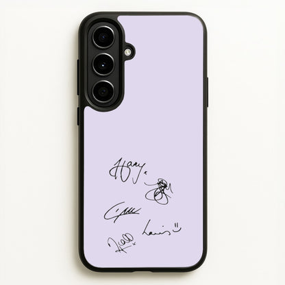 1D Signatures  - One Direction Phone Case for Galaxy A56