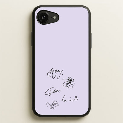 1D Signatures  - One Direction Phone Case for iPhone 16e