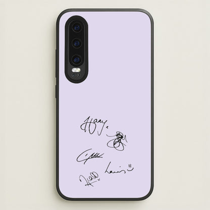 1D Signatures  - One Direction Phone Case for Huawei P30
