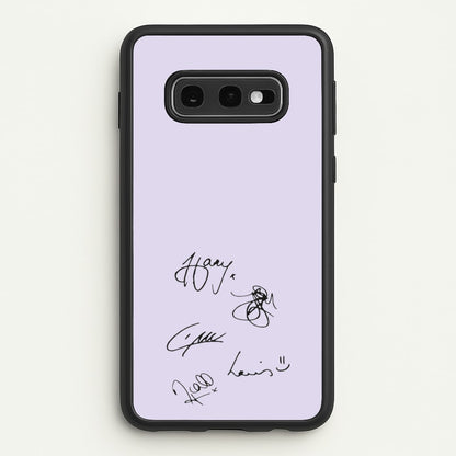 1D Signatures  - One Direction Phone Case for Galaxy S10e