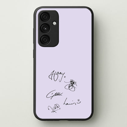 1D Signatures  - One Direction Phone Case for Galaxy A35