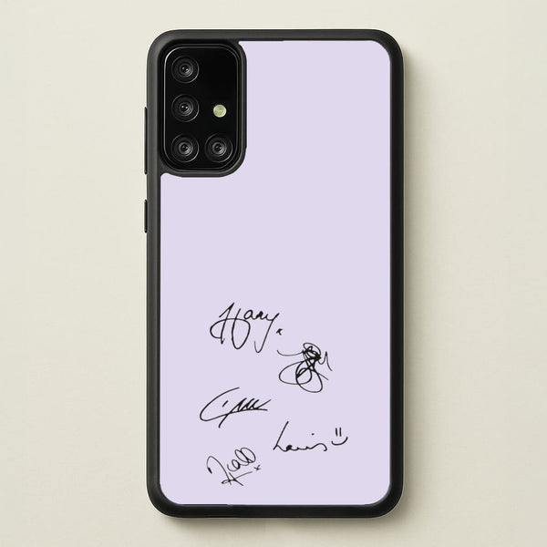 1D Signatures  - One Direction Phone Case for Galaxy A71