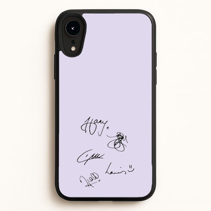 1D Signatures  - One Direction Phone Case for iPhone XR