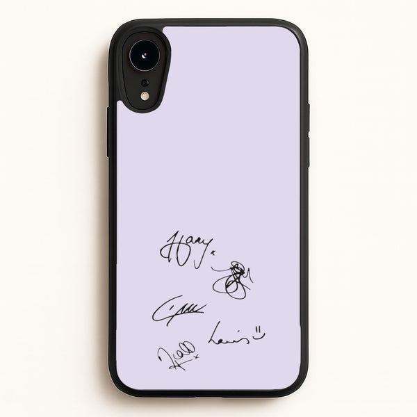 1D Signatures  - One Direction Phone Case for iPhone XR