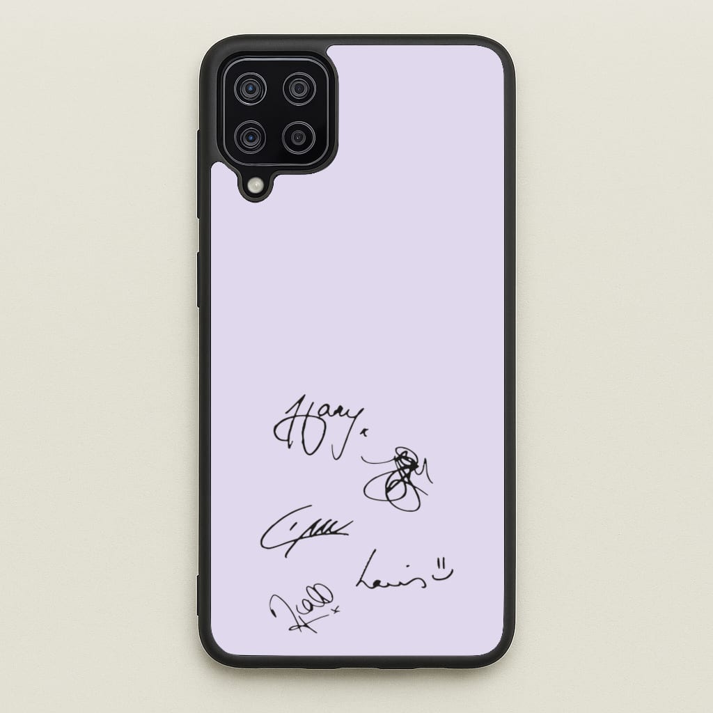 1D Signatures  - One Direction Phone Case for Galaxy A12