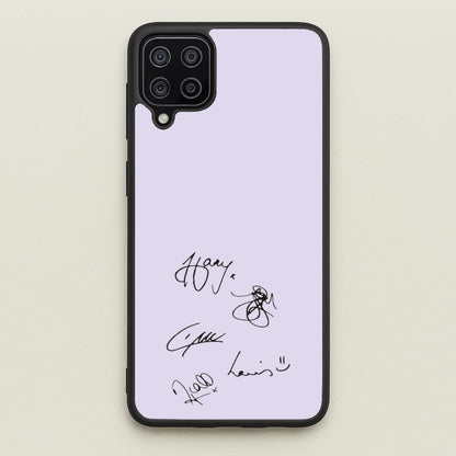1D Signatures  - One Direction Phone Case for Galaxy A12