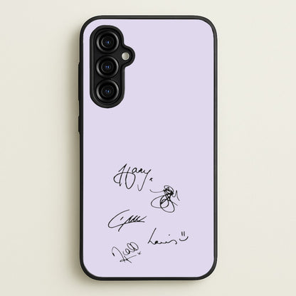 1D Signatures  - One Direction Phone Case for Galaxy A54