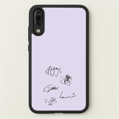 1D Signatures  - One Direction Phone Case for Huawei P20